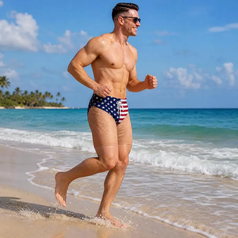 Men's Novelty Patriotic Swim Trunks