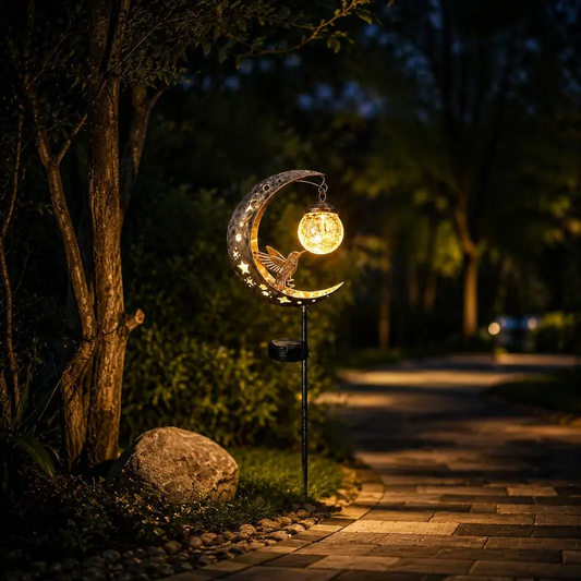 Solar Birdhouse Lawn Light