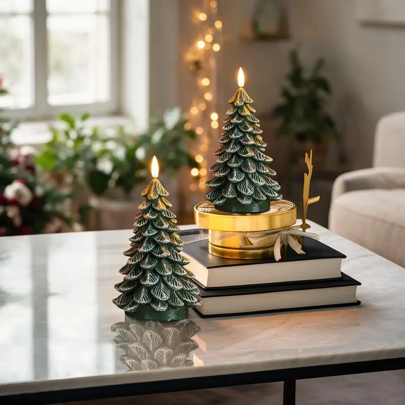 Christmas Tree Candles with 6 Hours Timer