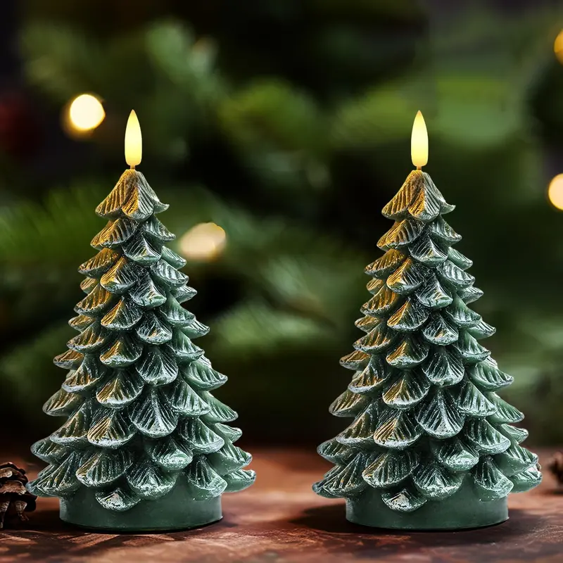 Christmas Tree Candles with 6 Hours Timer
