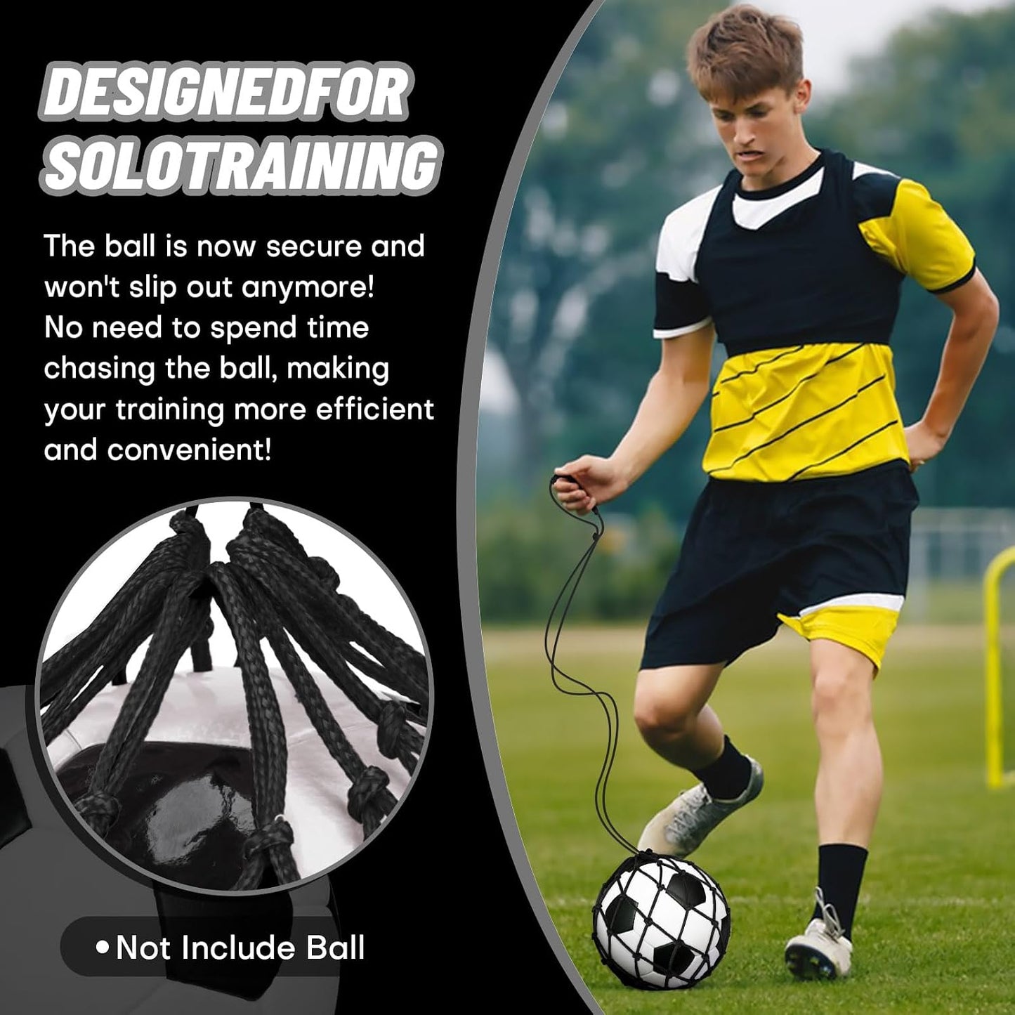 Soccer Kick Trainer 2 Psc with Return Net
