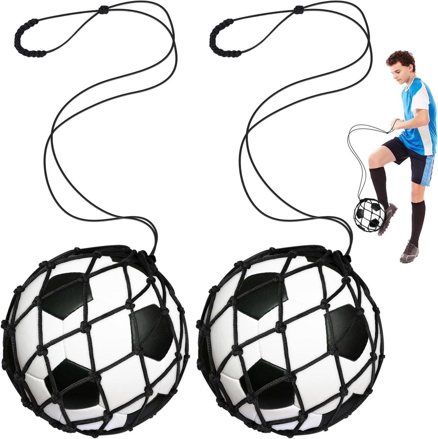 Soccer Kick Trainer 2 Psc with Return Net