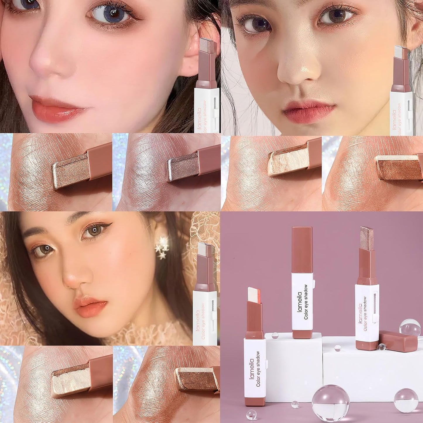 6 Color Eyeshadow Stick Set