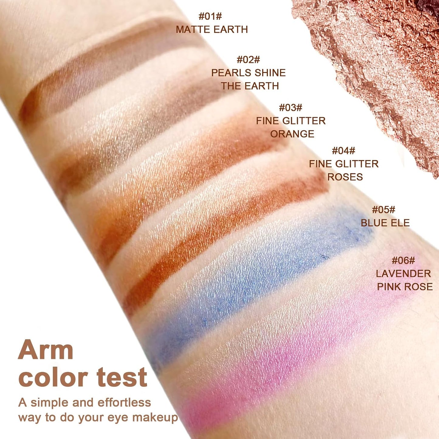 3 Color Eyeshadow Stick in Set of 6