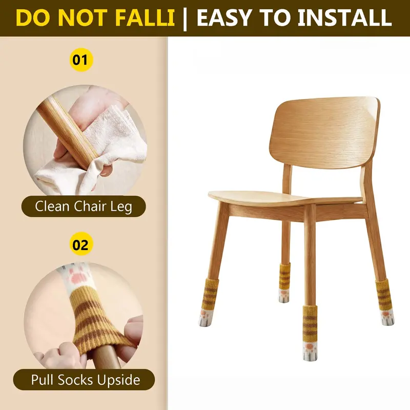 Knit Chair Leg Floor Protectors