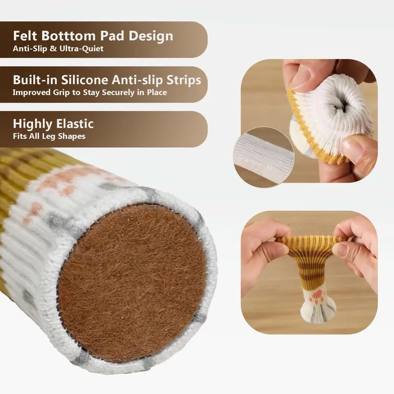 Knit Chair Leg Floor Protectors